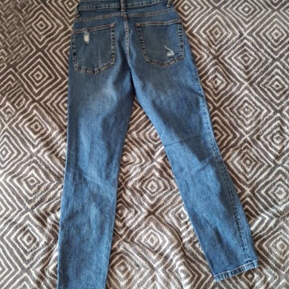 Dotti Denim Women's Distressed Skinny/Straight Leg Jeans - Picture 2 of 5